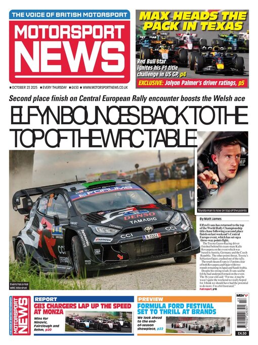 Title details for Motorsport News by Kelsey Publishing Ltd - Available